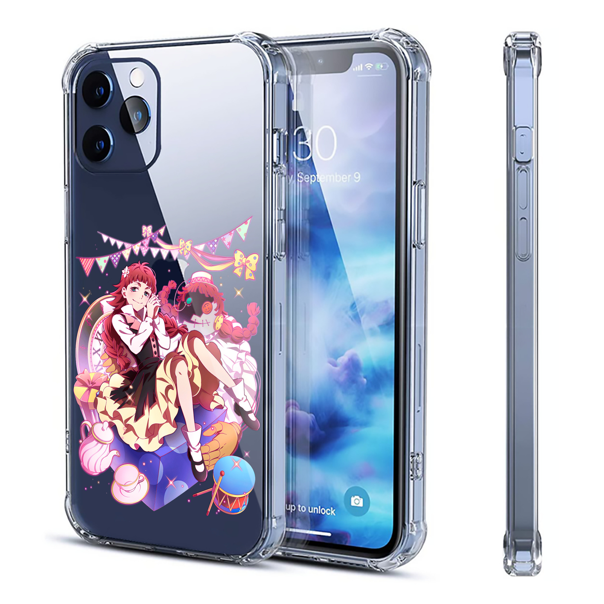 （画像用） 文豪ストレイドッグス Bungo Stray Dogs 【iPhone 12シリーズ対応】透明スマホケース（クリアソフトケース）